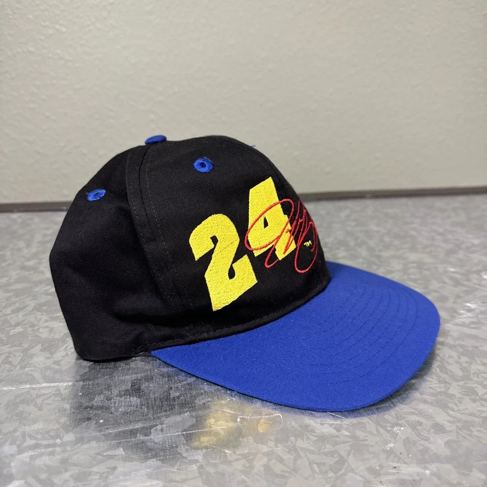 Vintage Chase Jeff Gordon Race Hat One Size Snapback Black Blue Competitors View
